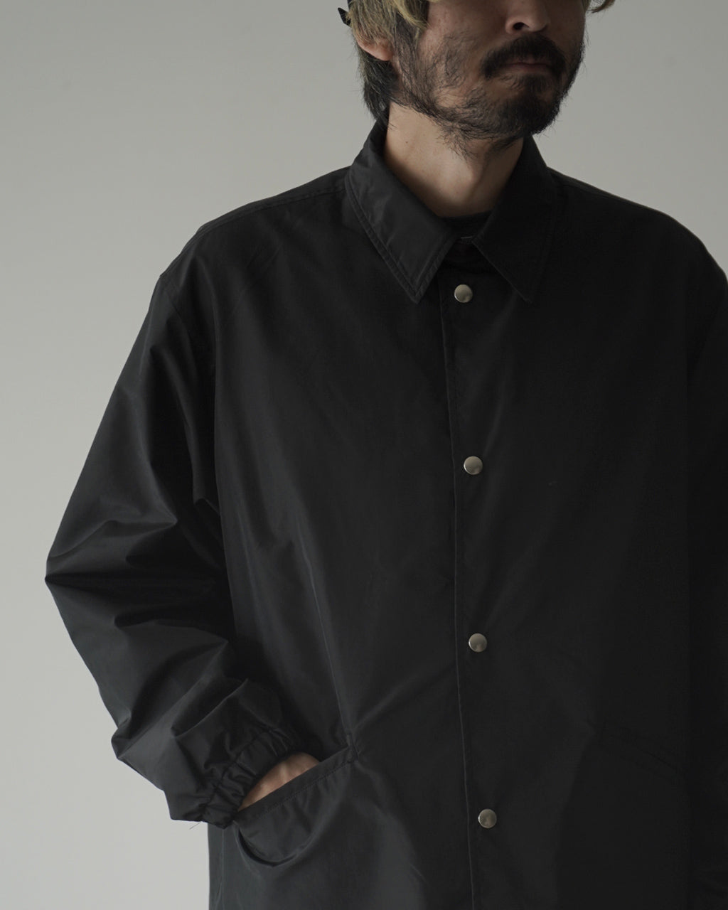 Silk Poly Coach Jacket KS26FJK19