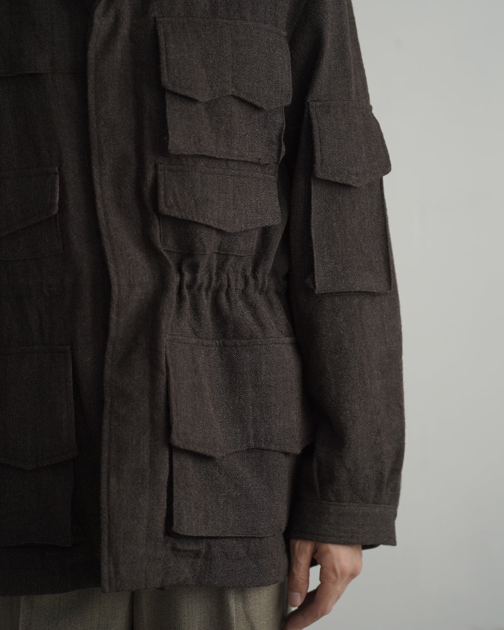 KAPTAIN SUNSHINE Wool Herringbone Explorer Jacket KS26FJK32