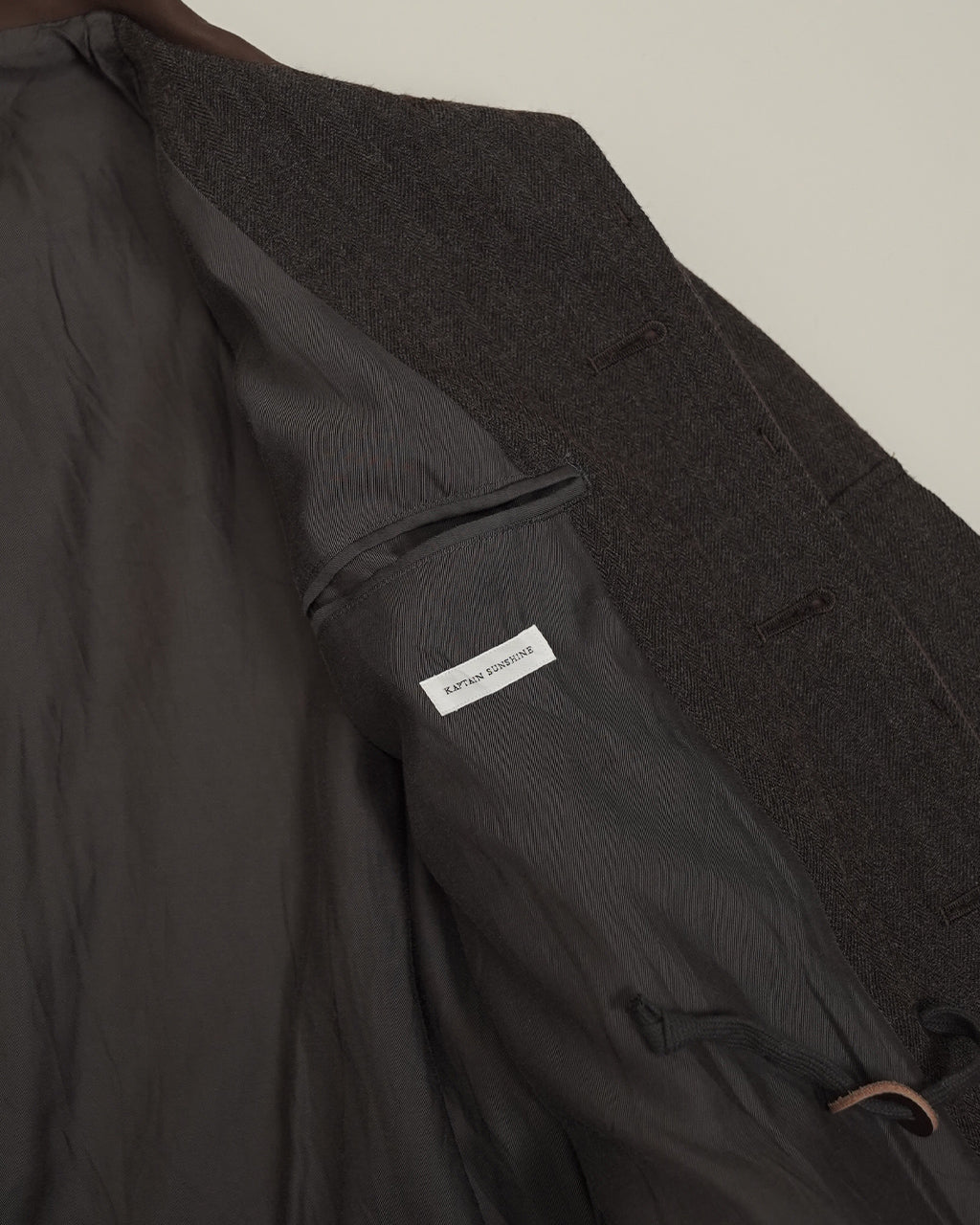 KAPTAIN SUNSHINE Wool Herringbone Explorer Jacket KS26FJK32