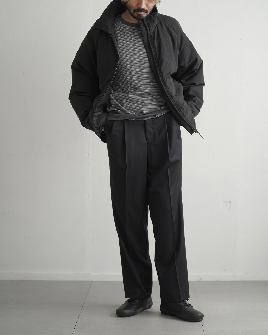 KAPTAIN SUNSHINE Wool Light Gabardine Shoecut Slacks KS26FPT05