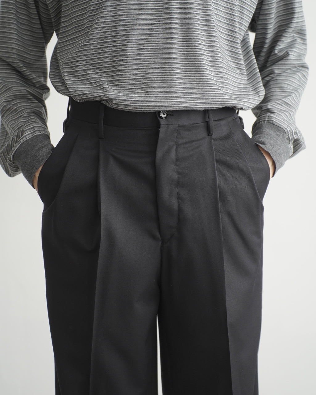 KAPTAIN SUNSHINE Wool Light Gabardine Shoecut Slacks KS26FPT05