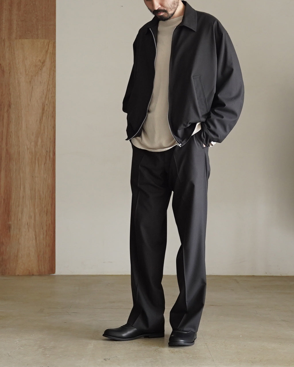 Wool Poplin Neutral Slacks KS26SPT04