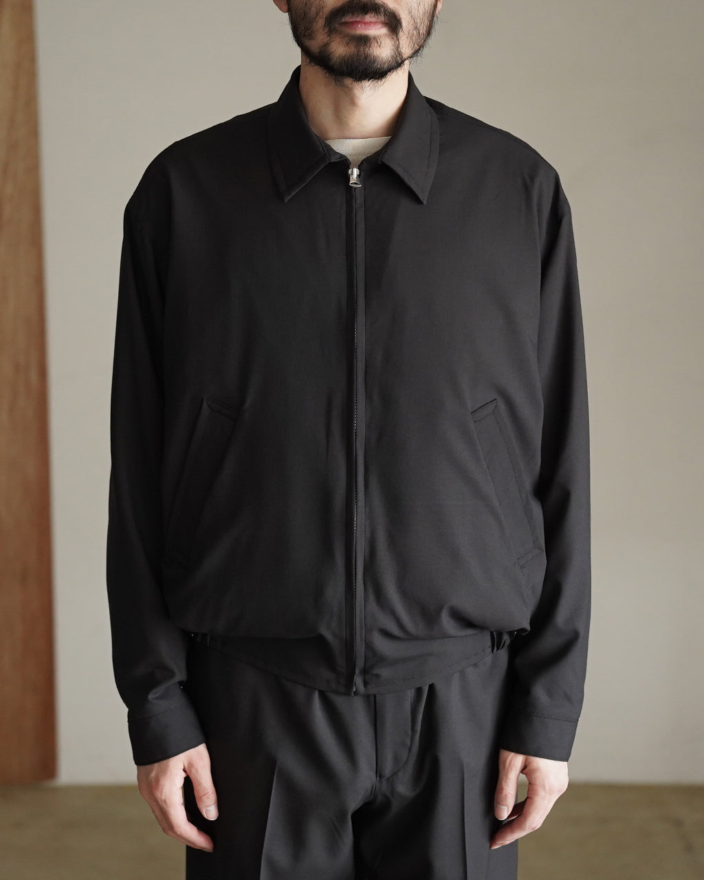Wool Poplin Zip Blouson KS26SJK09