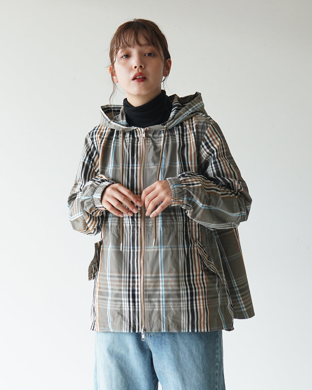 【SALE！40%OFF】KELEN ケレン チェック パーカー ジャケット CHECK HOODIE JACKET ""VICKY"" フーディー LKL24FJK2037【送料無料】