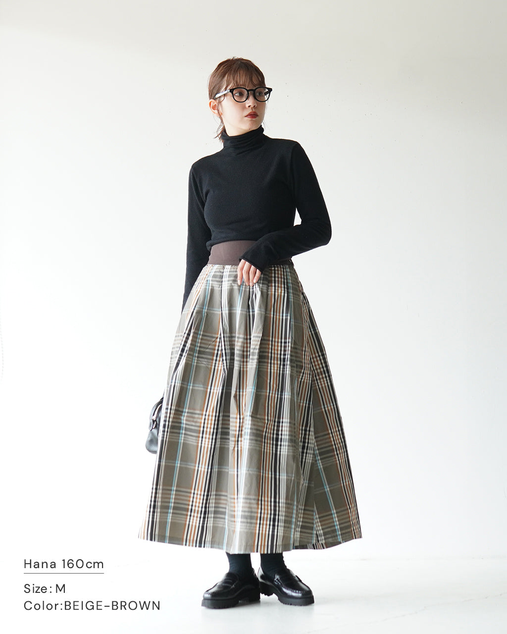 【SALE！40%OFF】KELEN ケレン チェック Aライン スカート CHECK A LINE SKIRT ""FELINA"" フレア ロング  LKL24FSK2027【送料無料】