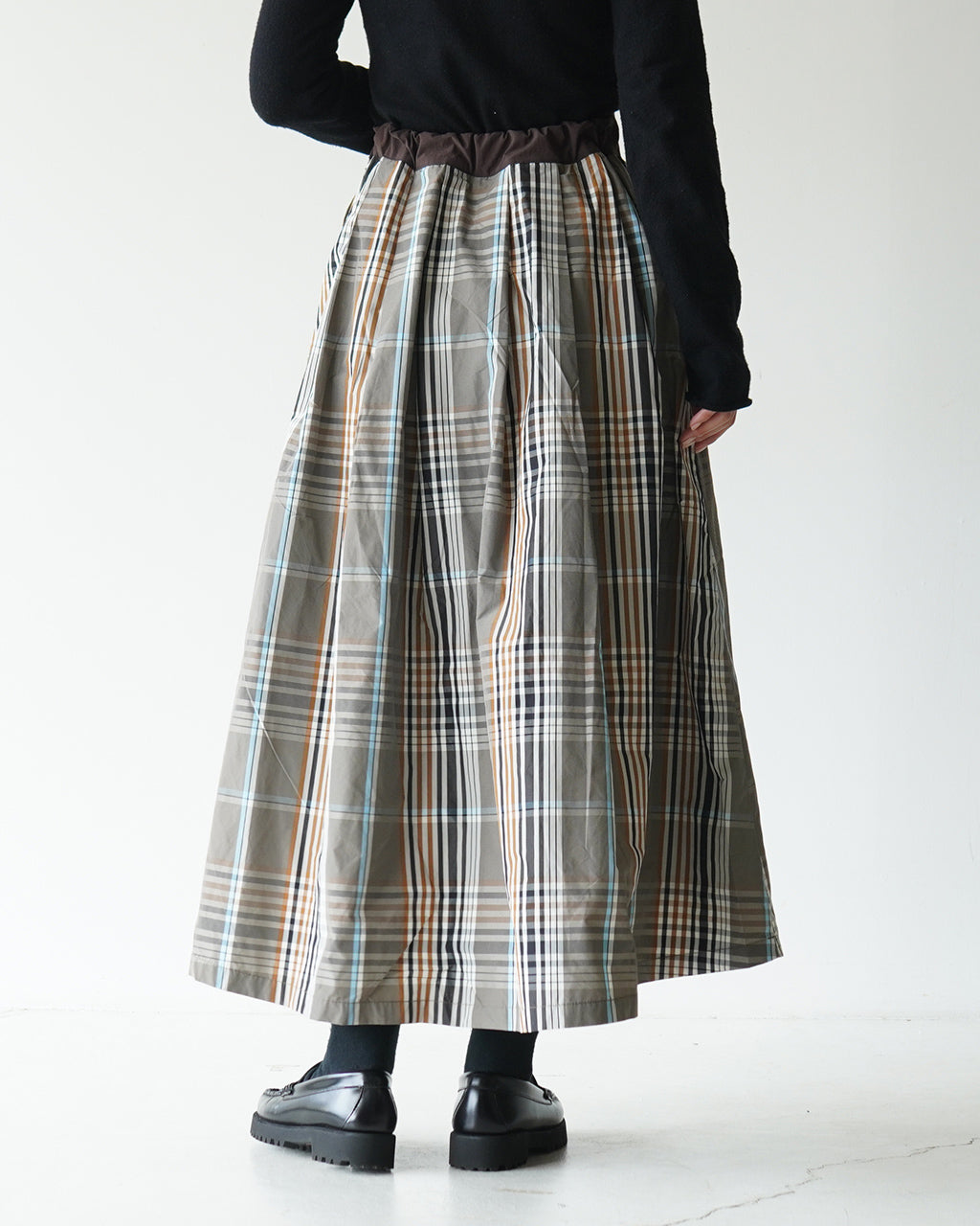 KELEN ケレン チェック Aライン スカート CHECK A LINE SKIRT ""FELINA"" フレア ロング  LKL24FSK2027【送料無料】