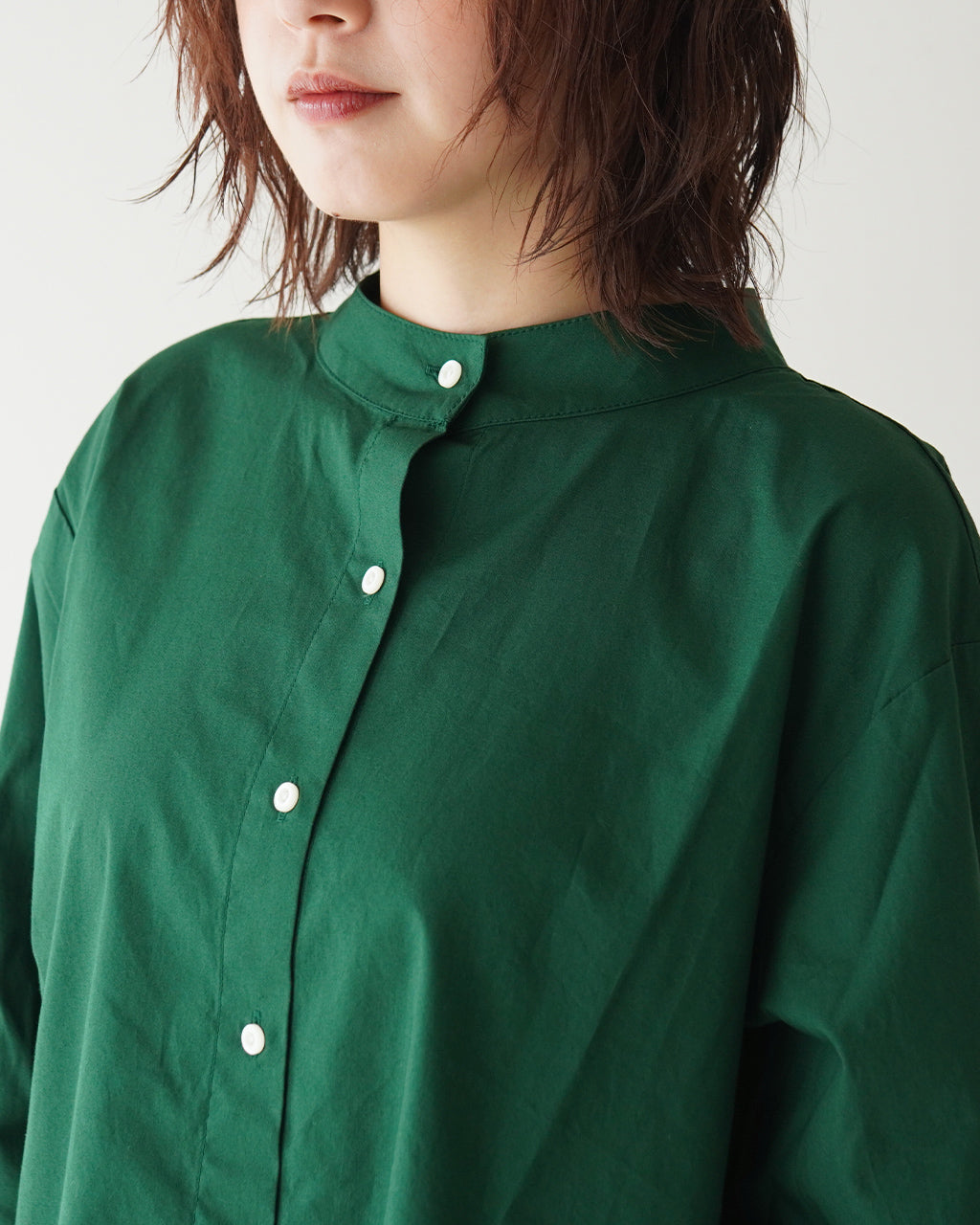 KELEN ケレン スタンドカラー ブラウス STAND COLLAR BLOUSE LAFU モックネック フレアー シャツ LKL23FBL2057【送料無料】