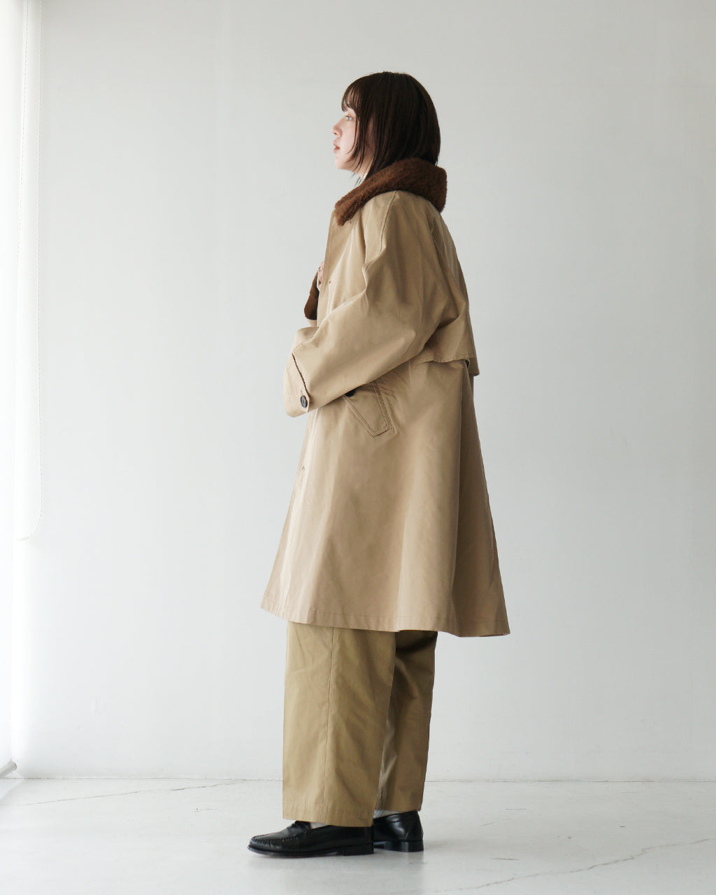 【SALE！30%OFF】KHA:KI カーキ バルカラー コート REMOVAL COLLAR COAT バルマカーン アウター MIL24FJK3217【送料無料】