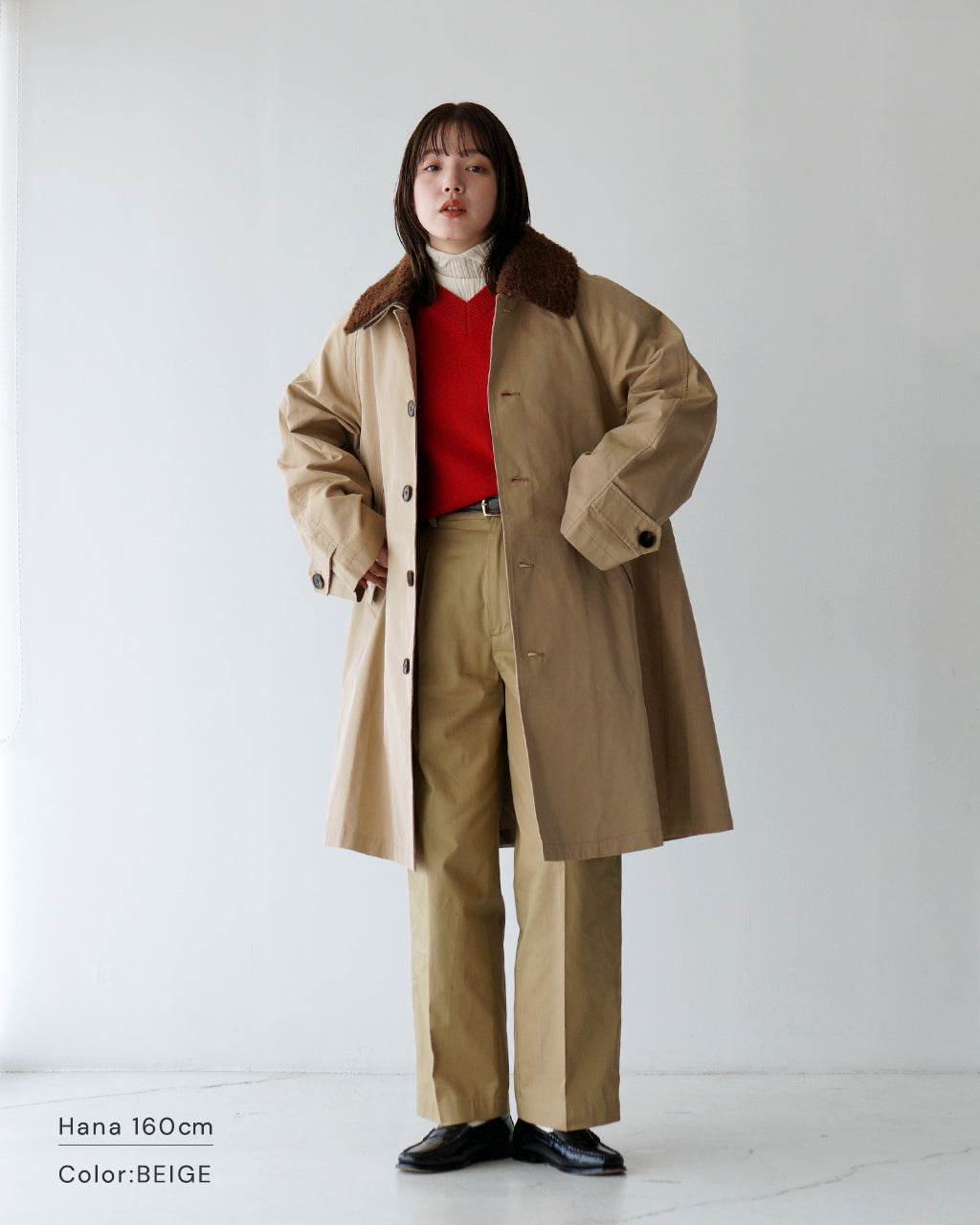 【SALE！30%OFF】KHA:KI カーキ バルカラー コート REMOVAL COLLAR COAT バルマカーン アウター MIL24FJK3217【送料無料】