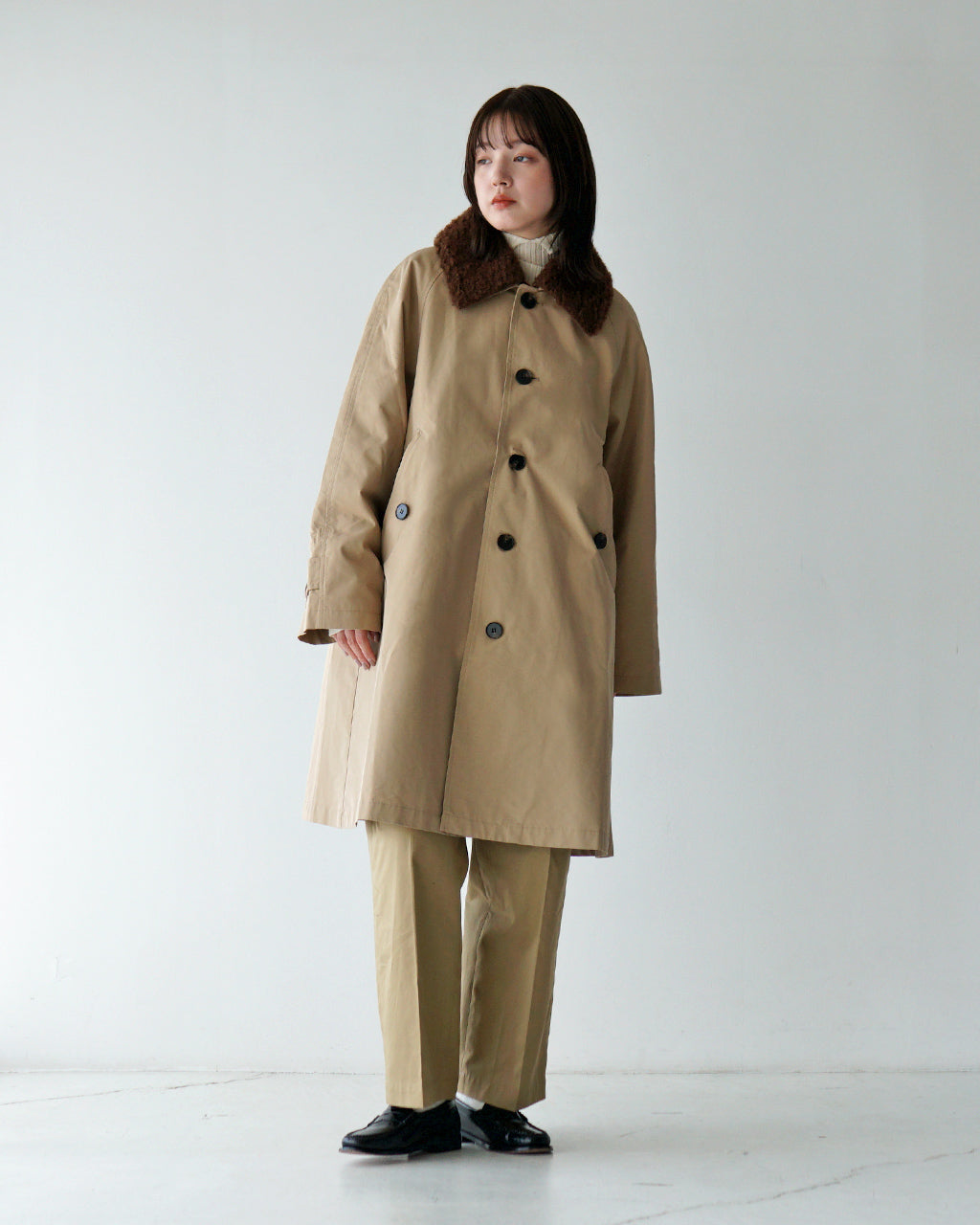 【SALE！30%OFF】KHA:KI カーキ バルカラー コート REMOVAL COLLAR COAT バルマカーン アウター MIL24FJK3217【送料無料】