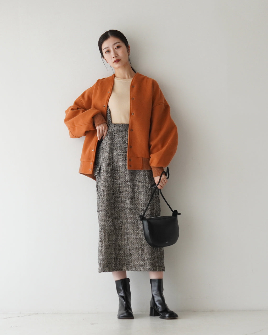 【SALE！20%OFF】KHA:KI カーキ ツイード カーゴ スカート TWEED CARGO SKIRT ジャンパースカート MIL24FSK3093【送料無料】