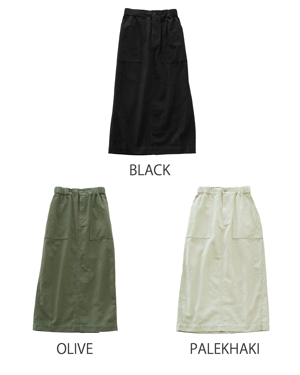 KHA:KI カーキ ファティーグスカート FATIGUE SKIRT Iラインシルエット ミリタリースカート MIL25HSK3096【送料無料】