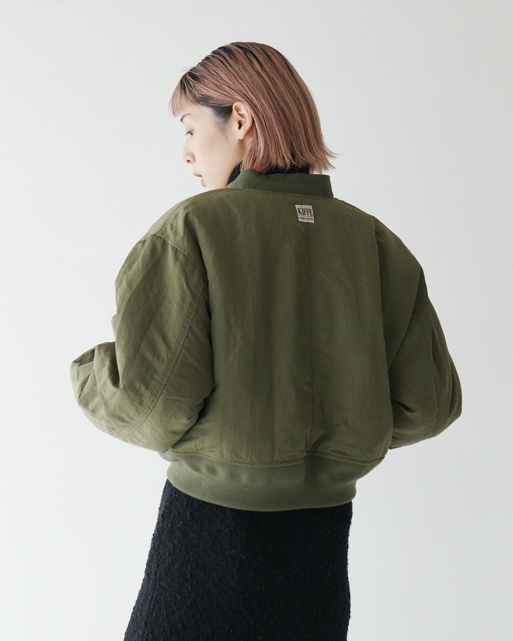 【SALE！20%OFF】KIFFE キッフェ リバーシブル フライト ショート ジャケット REVERSIBLE FLIGHT SHORT JACKET 2Way KF242FN00012【送料無料】