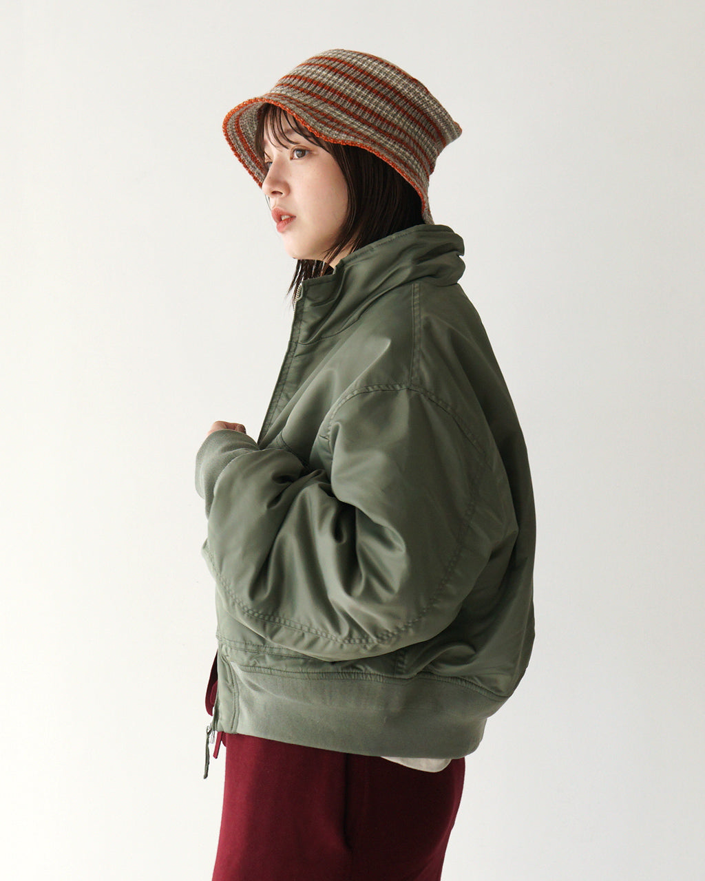 【SALE！20%OFF】KIFFE キッフェ ミリタリー スタンド カラー ジャケット MILITARY STAND COLLAR JACKET KF242NY00042【送料無料】