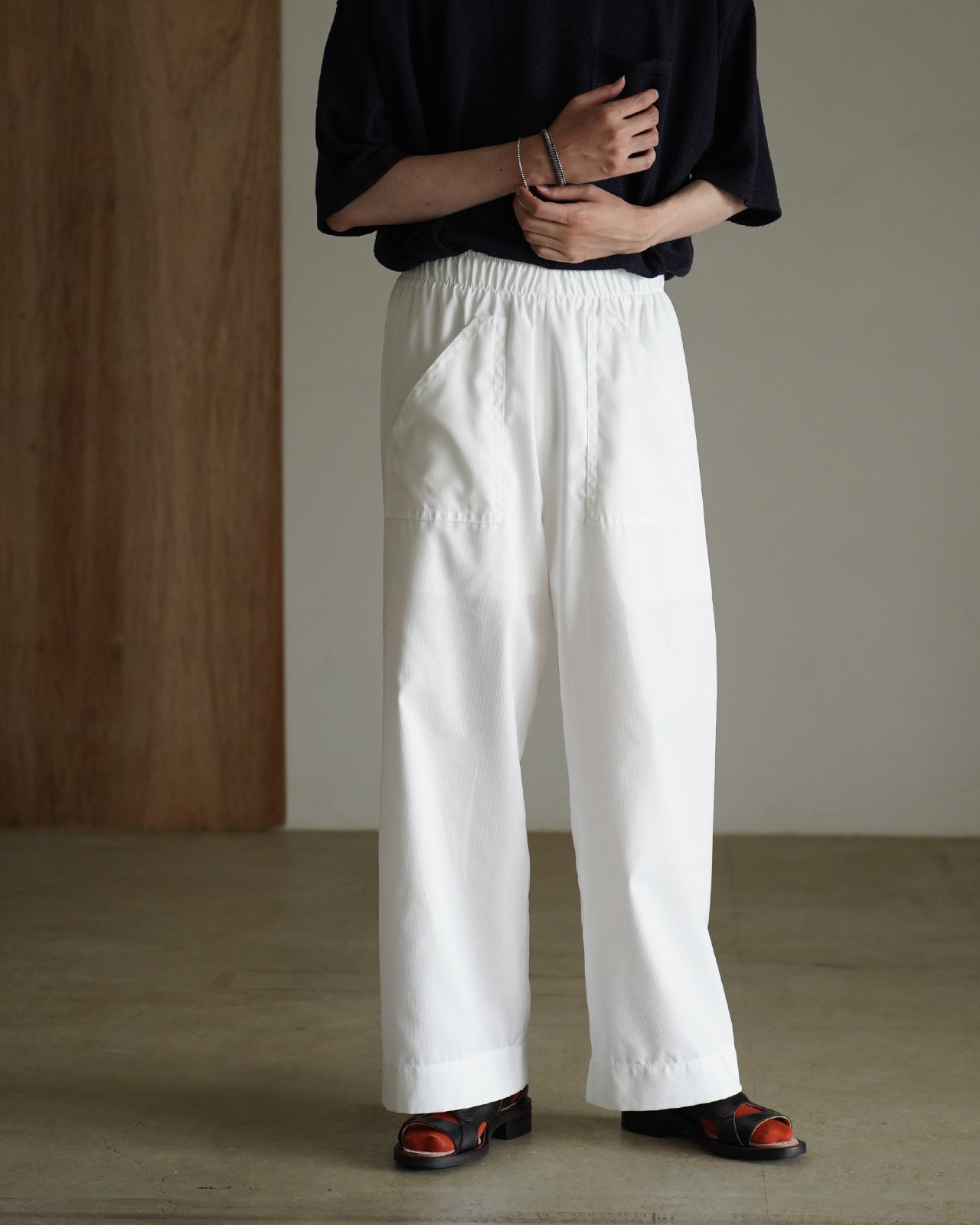 KOOKY ZOO JUVENILE EASY PANTS ジュブナイル イージーパンツ ホワイト