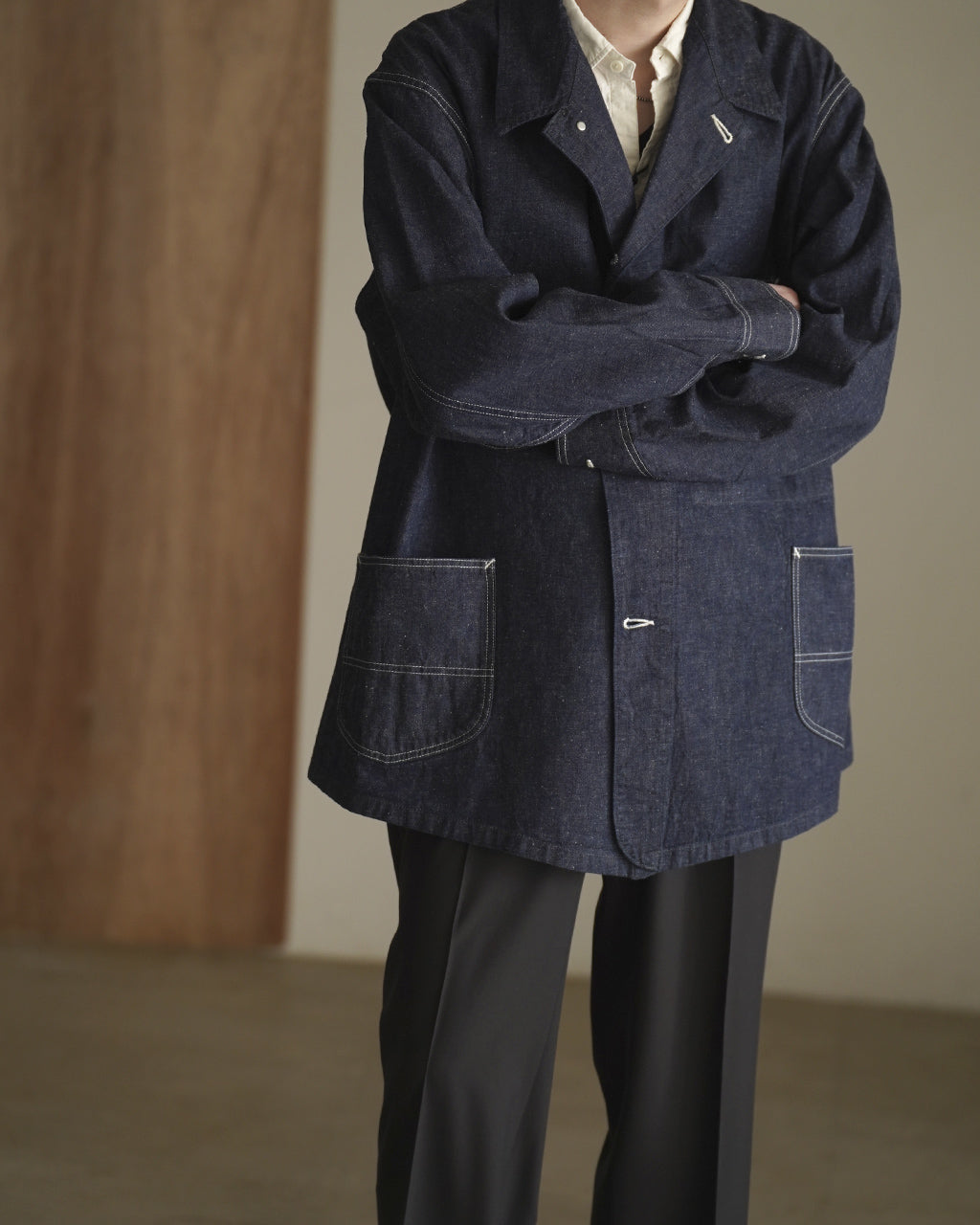 kooky zoo WW2 CHORE JACKET indigo 新品 KOOKY ZOO 