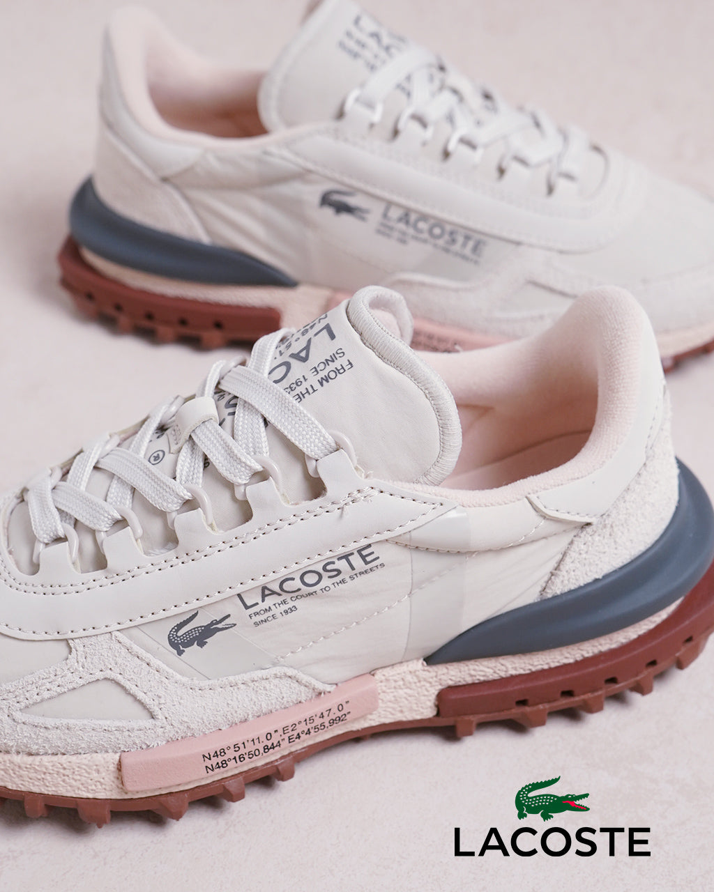 LACOSTE ラコステ レースアップ スニーカー ELITE ACTIVE 125 2 SFA ローカット 厚底 コンフォート シューズ 靴 49SFA0002【送料無料】