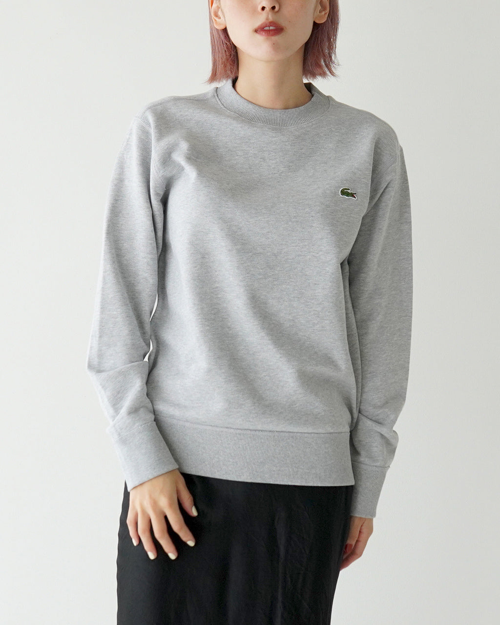 【アウトレット！30%OFF】LACOSTE ラコステ プレミアムスウェットクルーネック リラックスフィット トレーナー SH6913-99【送料無料】