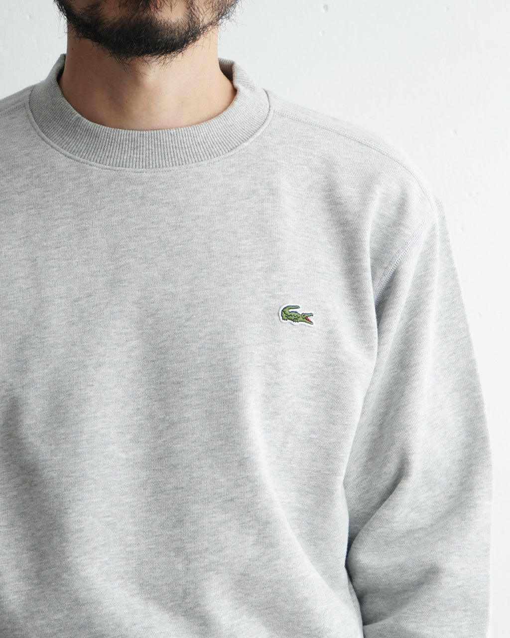 【アウトレット！30%OFF】LACOSTE ラコステ プレミアムスウェットクルーネック リラックスフィット トレーナー SH6913-99【送料無料】