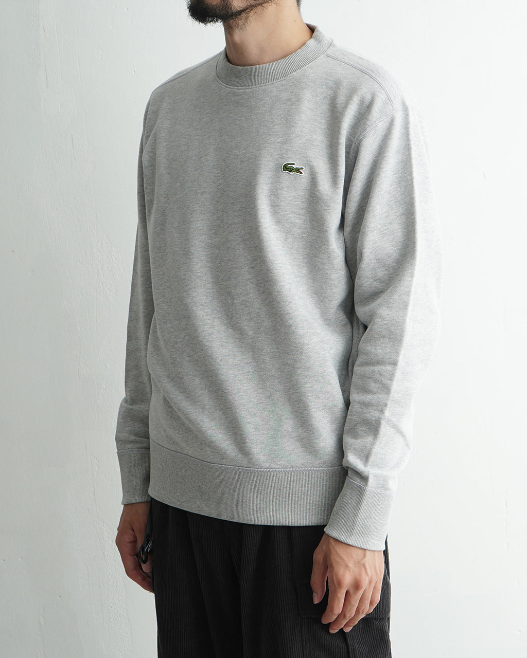 【アウトレット！30%OFF】LACOSTE ラコステ プレミアムスウェットクルーネック リラックスフィット トレーナー SH6913-99【送料無料】