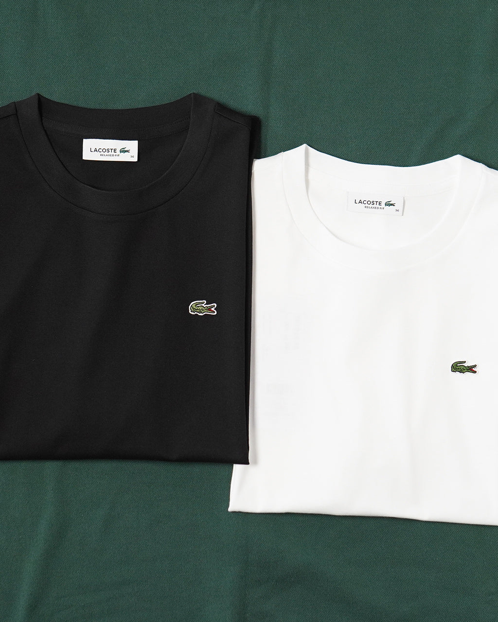 LACOSTE ラコステ ロゴ 半袖Tシャツ ワンポイントソフトタッチTシャツ リラックスフィット ピマコットン TF7215-99