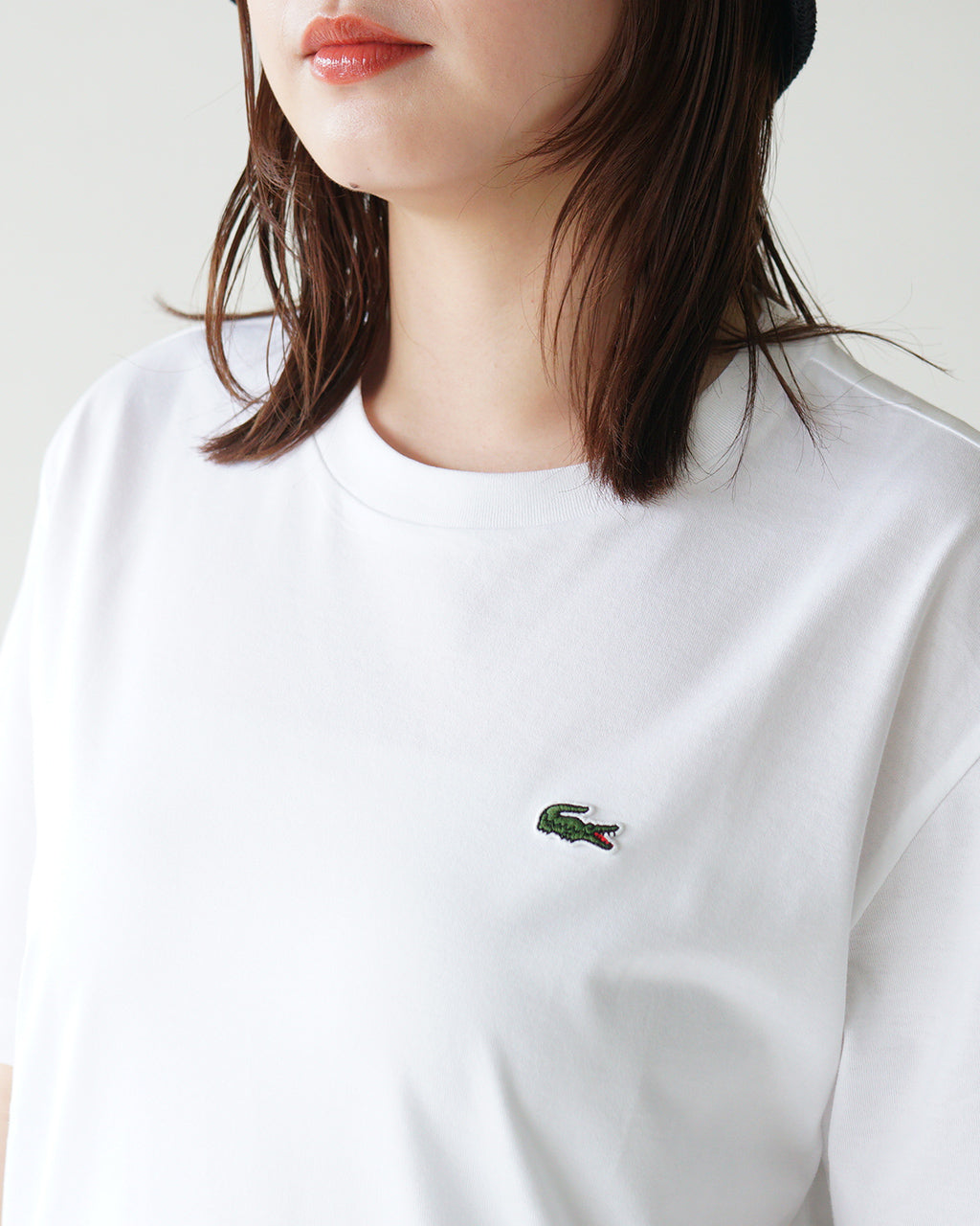 LACOSTE ラコステ ロゴ 半袖Tシャツ ワンポイントソフトタッチTシャツ リラックスフィット ピマコットン TF7215-99