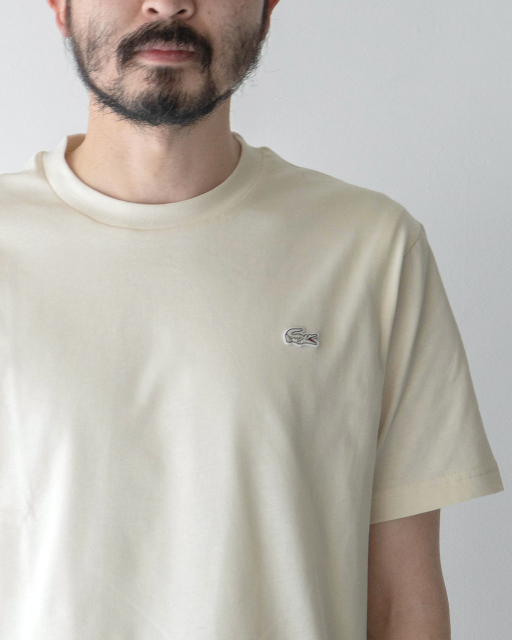 LACOSTE ラコステ アウトラインクロック クルーネック Tシャツ レディース メンズ TH5582-99