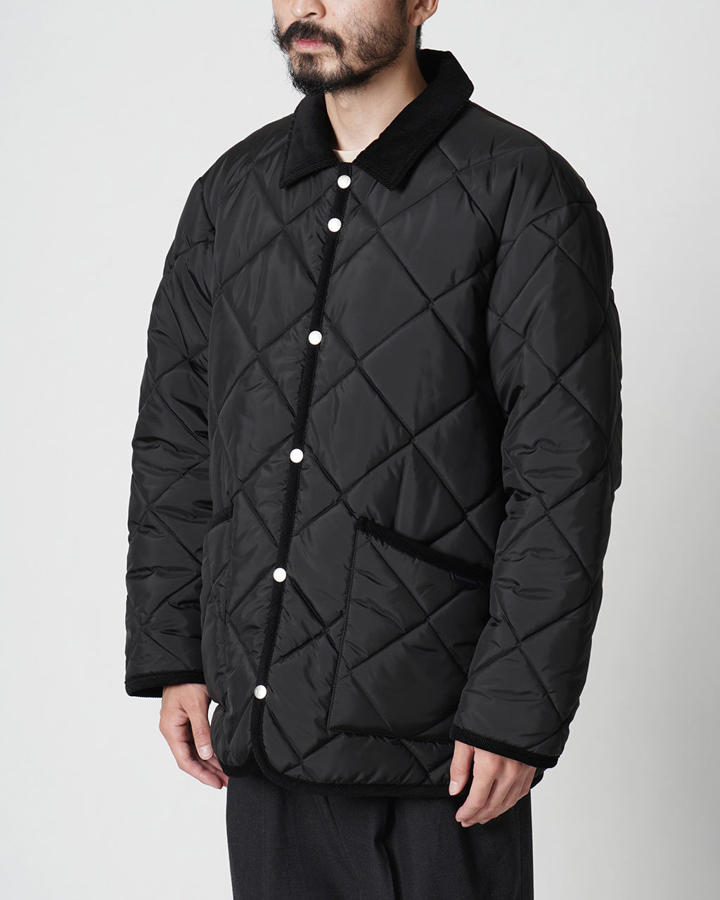 【先行予約:2024年12月上旬頃入荷予定】LAVENHAM ラベンハム ビッグキルト デンハム BIG Quilt DENHAM Mens レギュラーカラー キルティング ジャケット LV10004【クーポン対象外】 SABLE-BLACK(col.F44) L