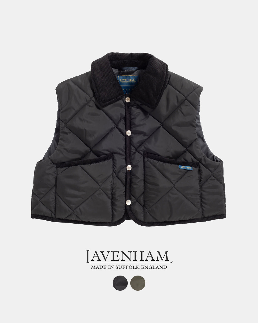 LAVENHAM ラベンハム レイドン ジレ キルティングベスト BIG QUILT CROPPED RAYDON GILET WOMENS LV101131030【送料無料】