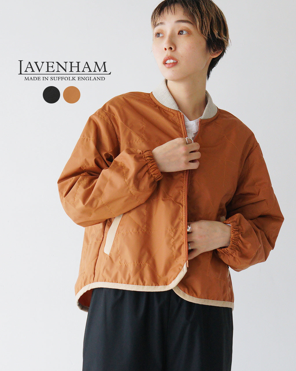 LAVENHAM ラベンハム ボンバージャケット アウター 羽織 レディース UNWADDED BOMBER JACKET WOMENS LV11125 【送料無料】