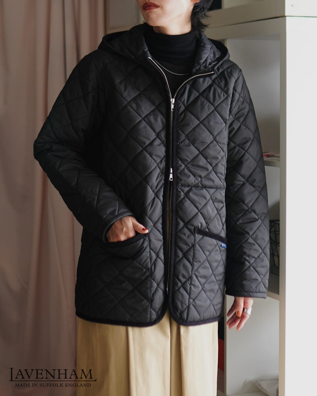 LAVENHAM ラベンハム ジップド クレイドン キルティングジャケット