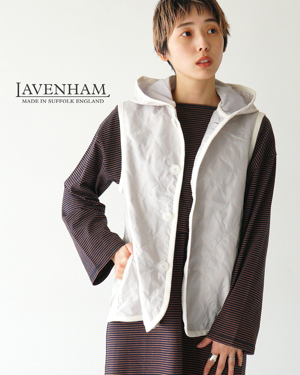 ＼早得24時間限定ポイント10倍／Lavenham ラベンハム アンワディッド バートン ベスト アウター UNWADDED BARTON WOMENS LV7133 【送料無料】