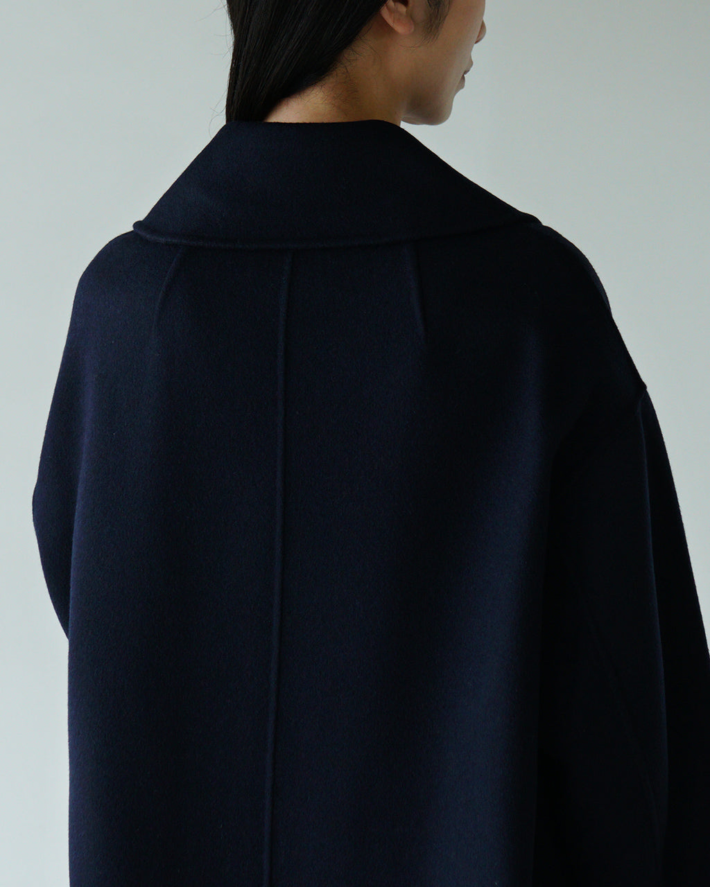 【SALE！20%OFF】le glazik ル グラジック ダブルブレストコート REVER DOUBLE BREASTED COAT テーラードカラー ドロップショルダー ウール ロングコート チェック LG-A0451 LWW【送料無料】