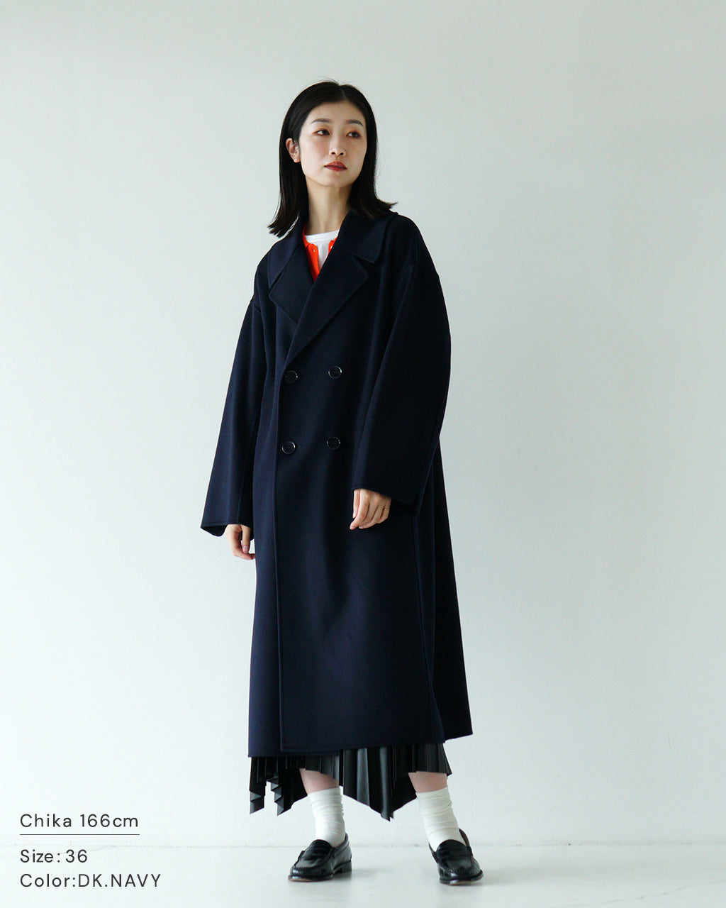 【SALE！20%OFF】le glazik ル グラジック ダブルブレストコート REVER DOUBLE BREASTED COAT テーラードカラー ドロップショルダー ウール ロングコート チェック LG-A0451 LWW【送料無料】