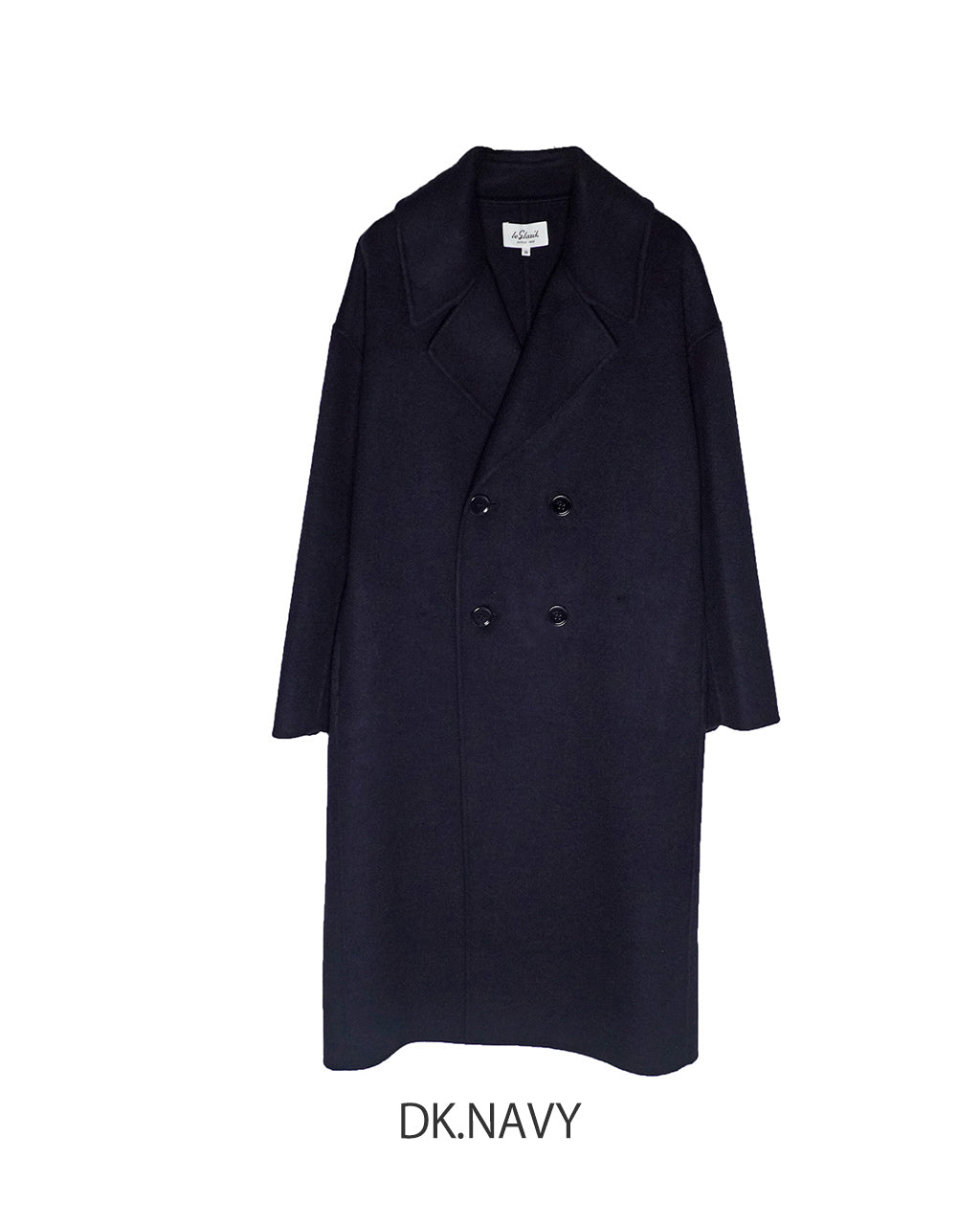 【SALE！20%OFF】le glazik ル グラジック ダブルブレストコート REVER DOUBLE BREASTED COAT テーラードカラー ドロップショルダー ウール ロングコート チェック LG-A0451 LWW【送料無料】