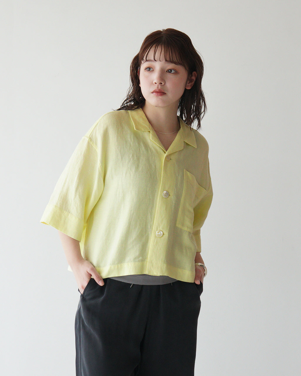 【先行予約：2025年6月上旬頃入荷予定】LE GLAZIK ル グラジック オープンカラーシャツ OPEN COLLAR SHIRT LG-B0258 LRC【クーポン対象外】【送料無料】