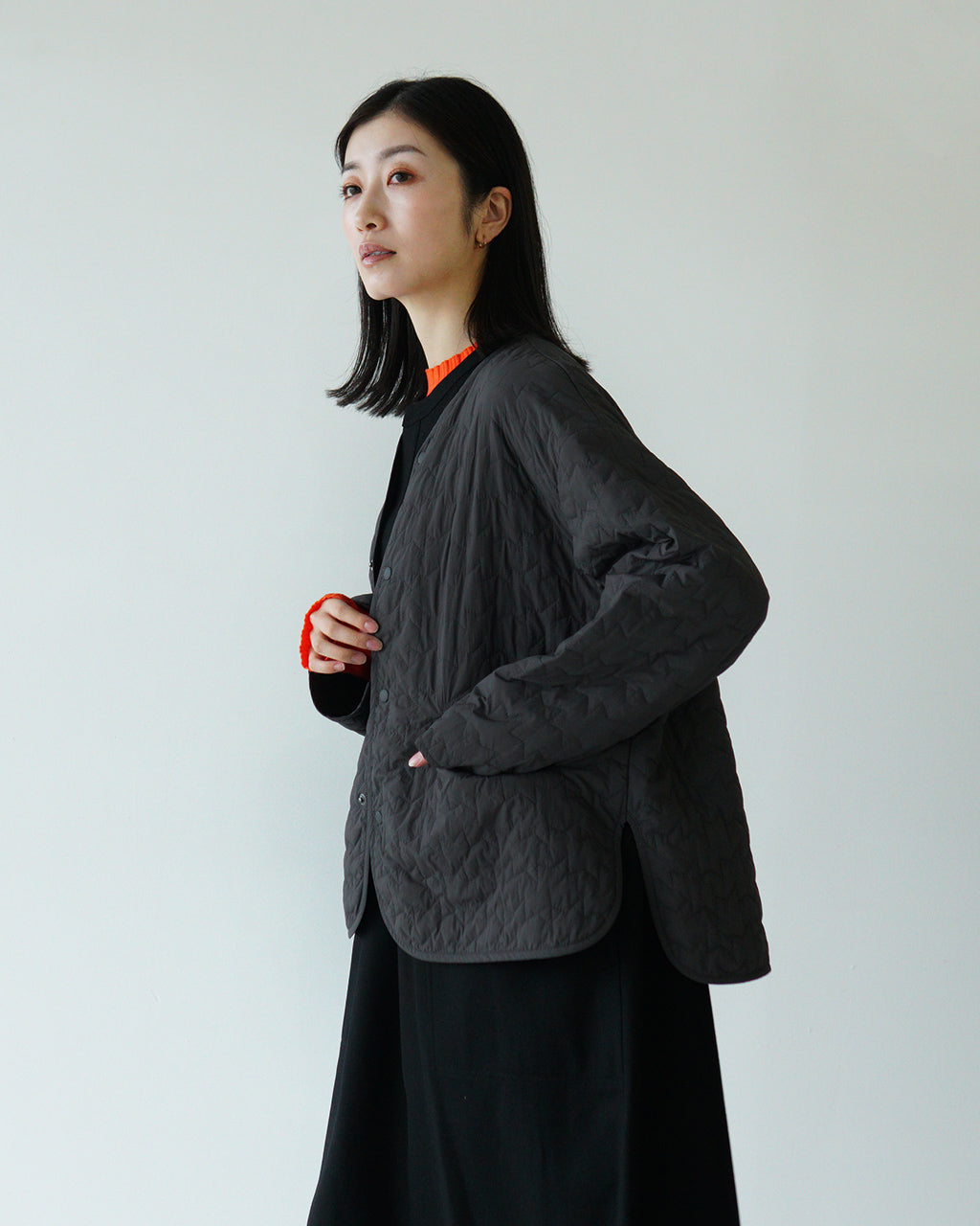 LE GLAZIK ル グラジック ジャケット カラーレス ジャケット COLLARLESS JACKET キルト LG-A0614GNT 【送料無料】