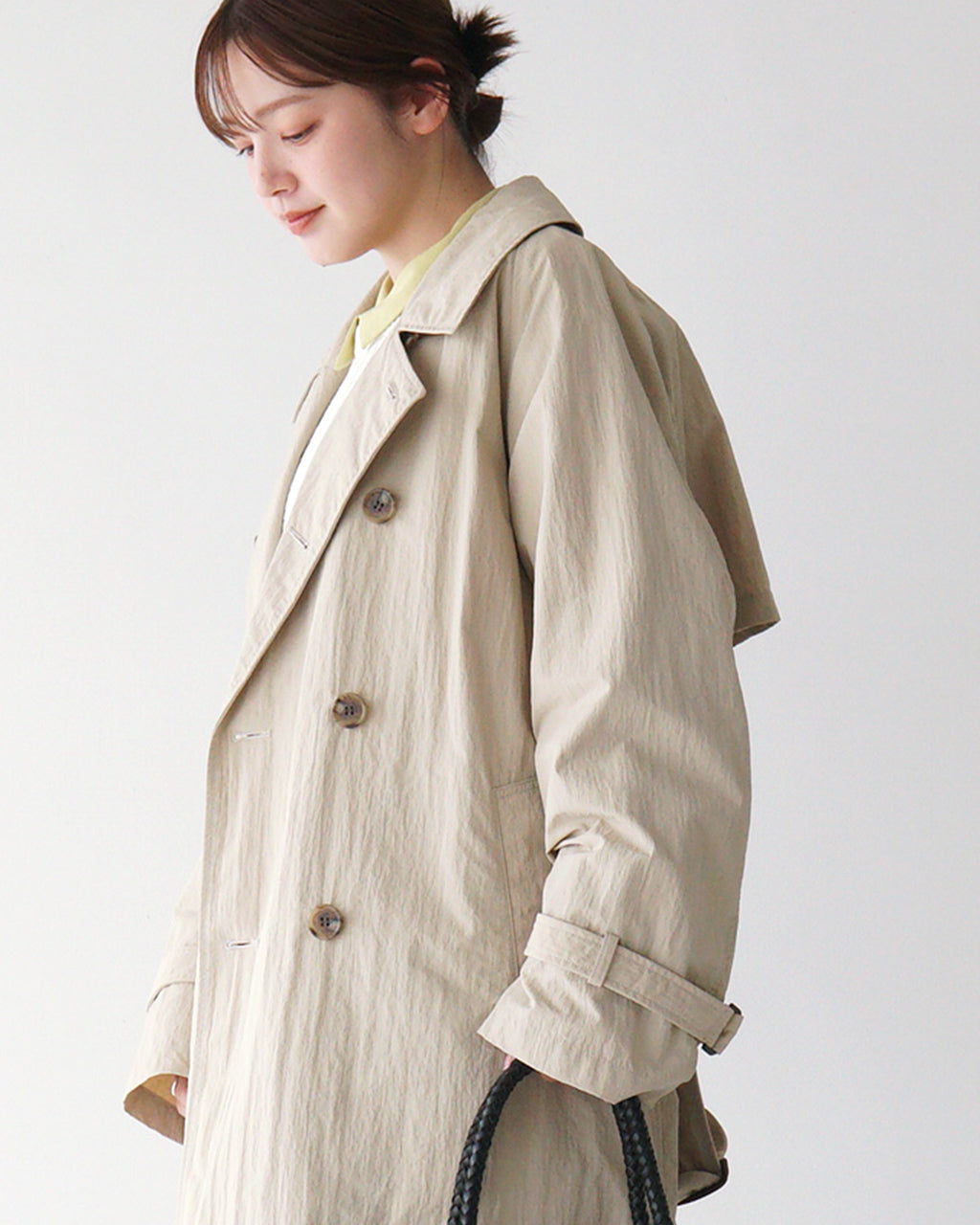 le glazik ル グラジック ナイロンタフタ トレンチコート TRENCH COAT 羽織 LG-A0696 RTU【送料無料】