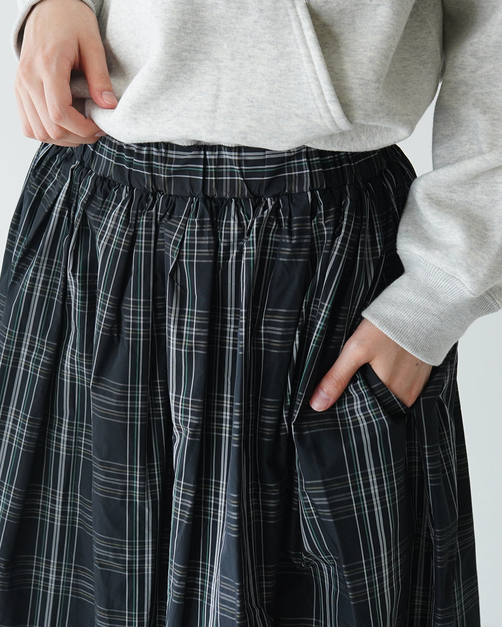 【SALE！40%OFF】LE GLAZIK ル グラジック ギャザー スカート GATHERED SKIRT LG-F0045MTC【送料無料】