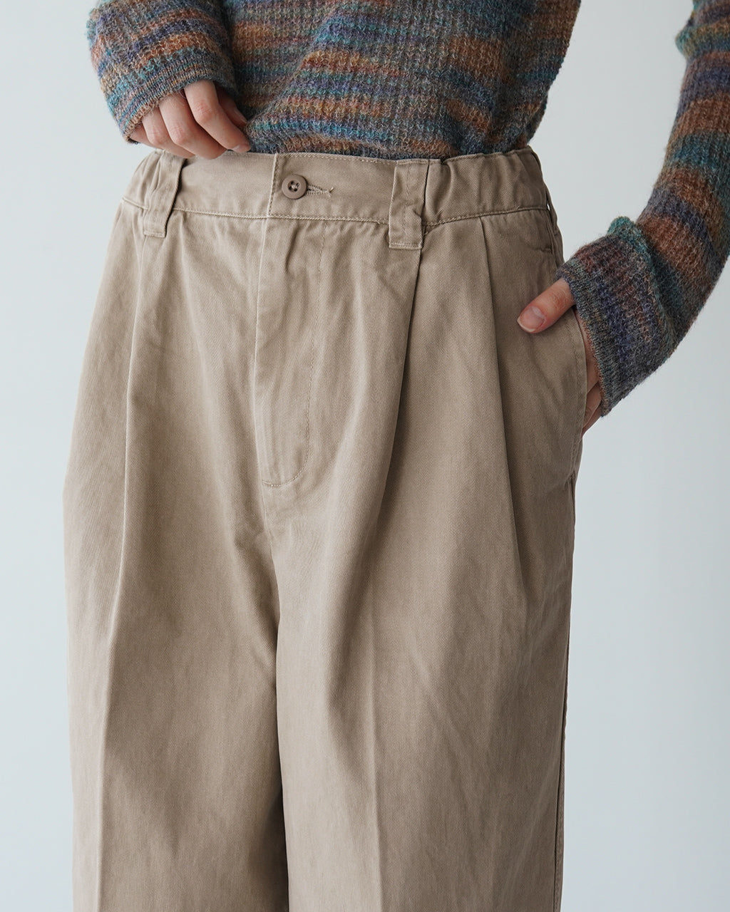 【SALE！40%OFF】Le Melange ルメランジュ 10.5オンス コットンツイル ブラッシュドパンツ 10.5oz cotton twill brushed pants 8443501【送料無料】