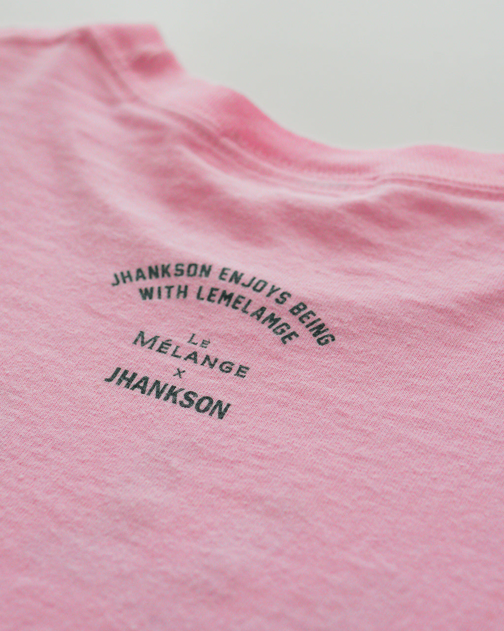 ＼早得24時間限定ポイント10倍／LE MELANGE × JHANKSON ルメランジュ × ジャンクソン ロングスリーブ Tシャツ L/S T 長袖 カットソー カジュアル コットン ロゴT 8511007