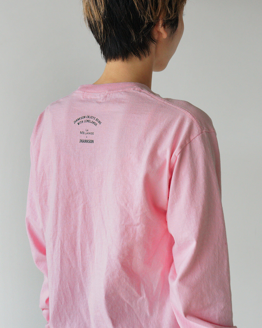 LE MELANGE × JHANKSON ルメランジュ × ジャンクソン ロングスリーブ Tシャツ L/S T 長袖 カットソー カジュアル コットン ロゴT 8511007