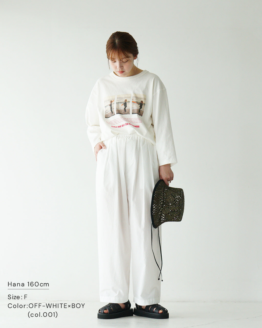 Le Melange × JHANKSON ルメランジュ × ジャンクソン プリント ロングTシャツ PRINT TEE 長袖 カットソー ルメランジェ フォトプリント コットン天竺  8511010【送料無料】