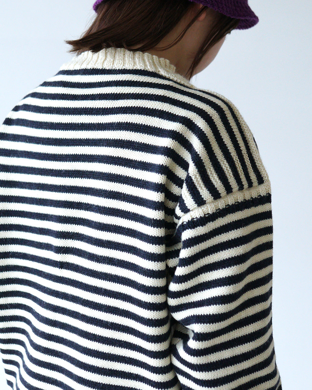 Le Tricoteur ル トリコチュール ニット ガンジーセーター TRADITIONAL GUERNSEY SWEATER セーター 英国羊毛  ボーダー ソリッド #01