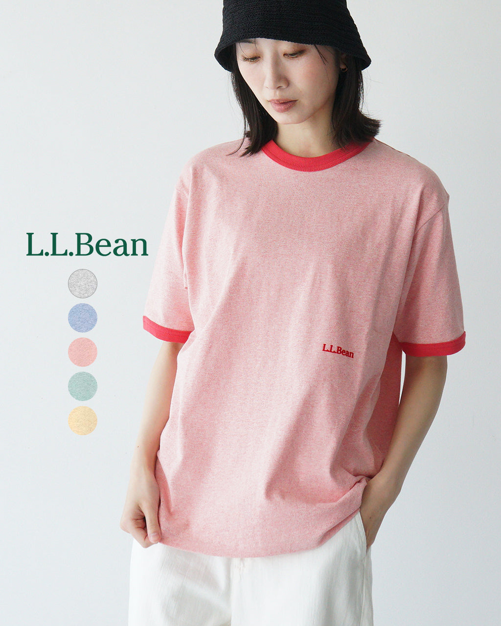 L.L.Bean エルエルビーン Morrill Short-Sleeve Ringer Tee モリル ショートスリーブ リンガー Tシャツ 5275-0142 正規取扱店
