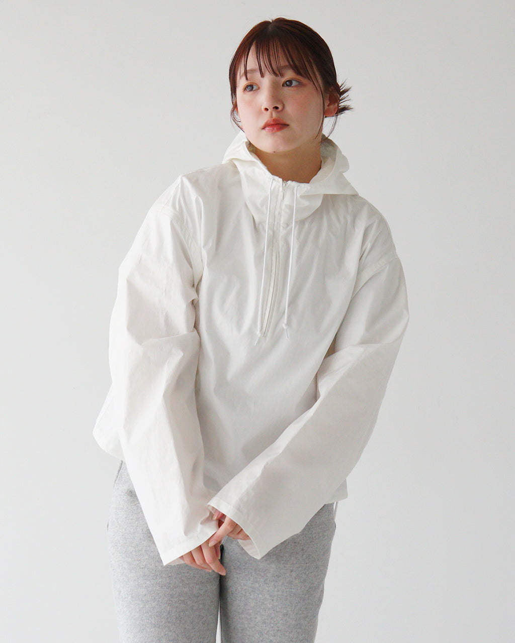 LOEFF ロエフ フードシャツ LFU CTN BRD HOOD SHT コットン ブロード フード シャツ アノラック 8881-299-0046【送料無料】