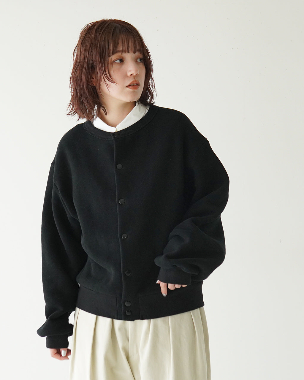 ＼合計3万円以上購入で20%OFFクーポン！／Luvourdays ラブアワーデイズ  スナップボタン カーディガン SNAP CARDIGAN LV-CT2324-2【送料無料】