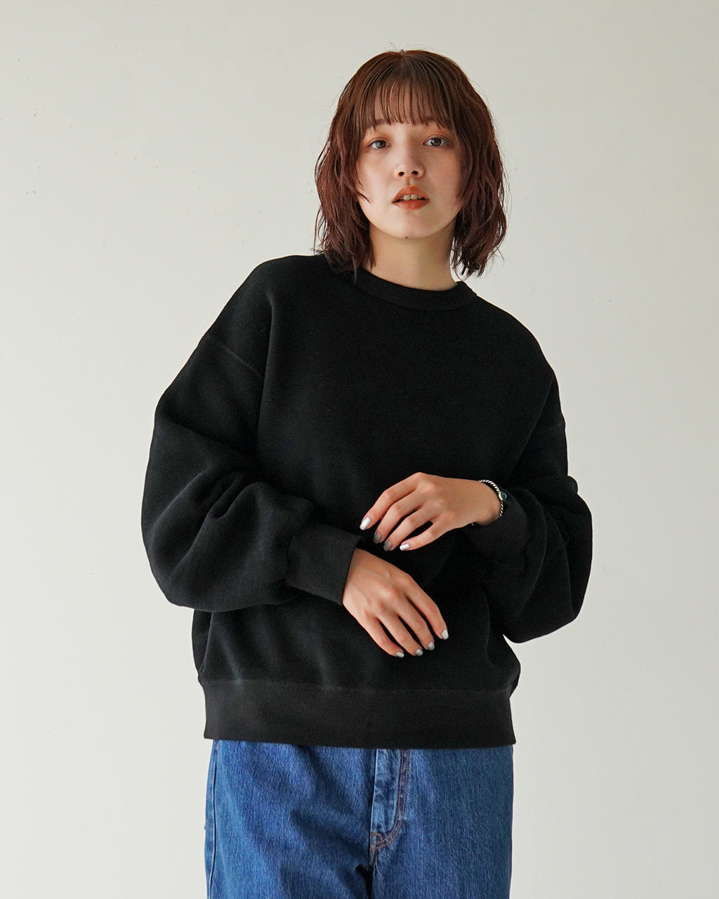 【SALE！40%OFF】Luvourdays ラブアワーデイズ クルーネック スウェット プルオーバー CREW トレーナー 裏起毛 LV-CT4308【送料無料】