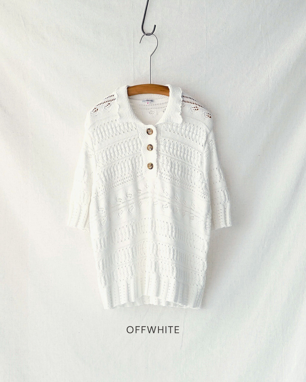 Croche style Polo Knit Shirts LV-KN6118【先行予約】【2026年4月中旬頃入荷予定】