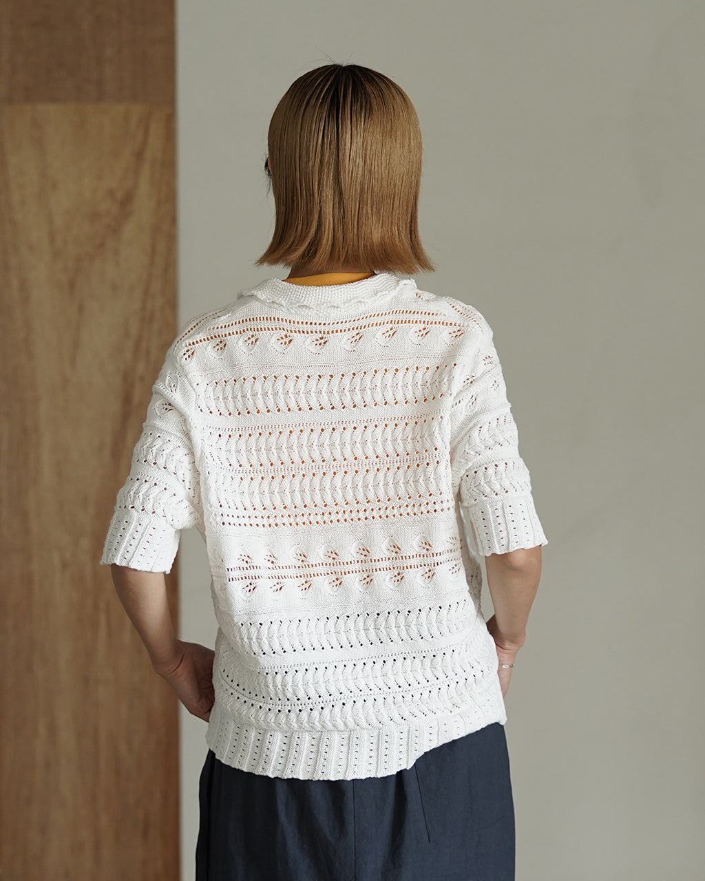 Croche style Polo Knit Shirts LV-KN6118【先行予約】【2026年4月中旬頃入荷予定】